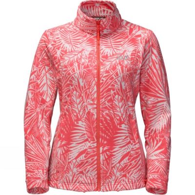 Fleece Jack Wolfskin Kiruna Jungle Mujer - Coral - Chile QAU735826